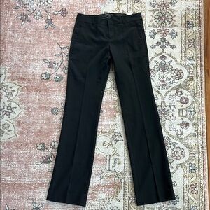Women’s LOGAN BOOTCUT-STRAIGHT WOOL-BLEND PANT BLACK